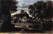 POUSSIN, Nicolas, Landscape with the Gathering of the Ashes of Phocion by his Widow af